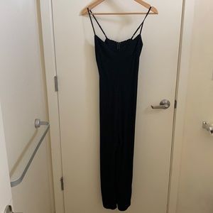 Reformation Gilda Jumpsuit Black 2